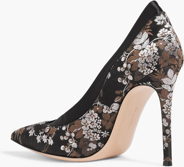 Kimono brocade pumps - Image 3