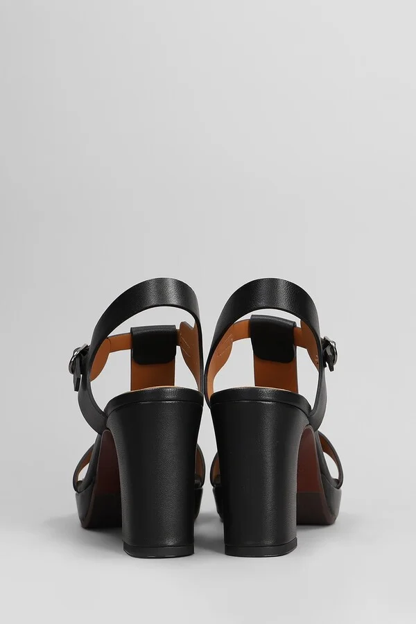 Kimor-l Sandals In Black Leather - Image 4