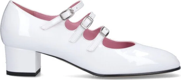 "Kina" Ballet Flats - White Patent