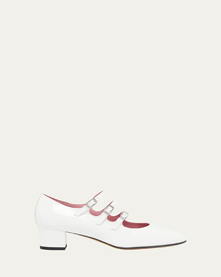 Kina Patent Mary Jane Ballerina Pumps
