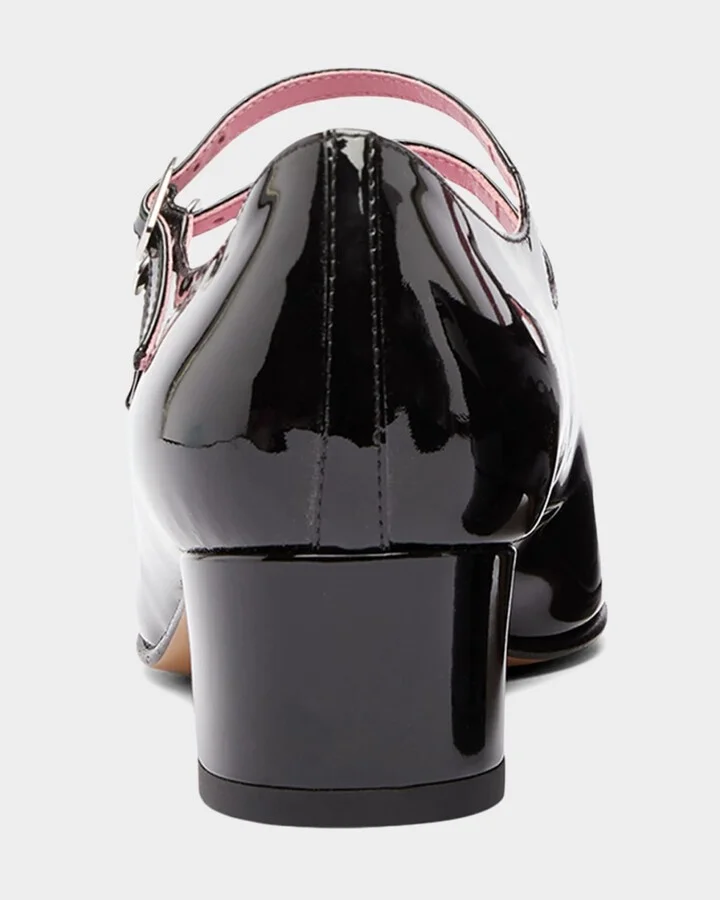 Kina Patent Mary Jane Trio Pumps - Image 5
