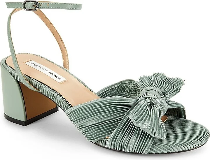 Kindra 64MM Block-Heel Bow Sandals - Image 2