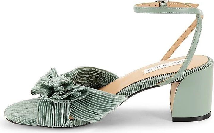 Kindra 64MM Block-Heel Bow Sandals - Image 4