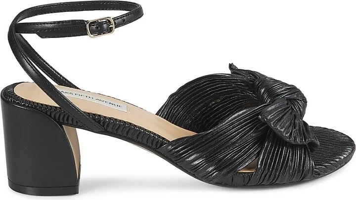 Kindra 64MM Block-Heel Bow Sandals