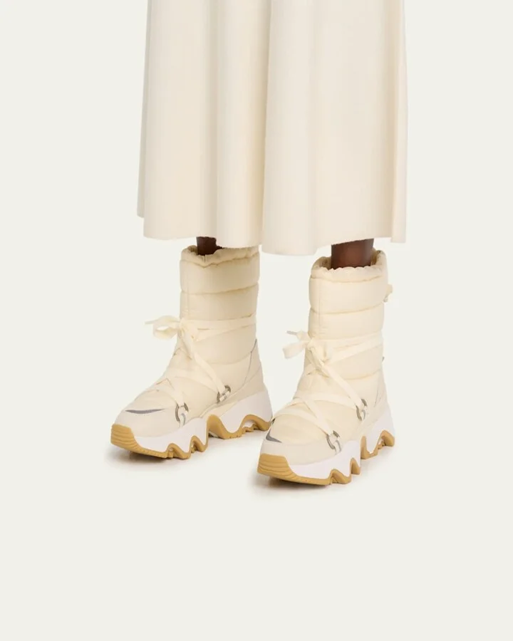 Kinetic Impact Puffy Lace-Up Snow Boots - Image 5