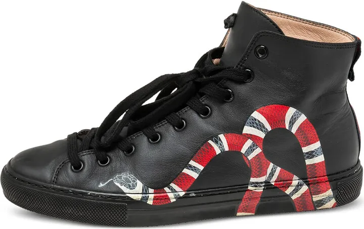 Kingsnake-print sneakers