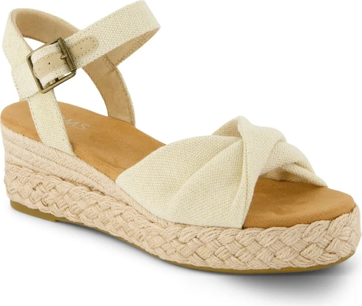 Kinsley Ankle Strap Espadrille Platform Wedge Sandal