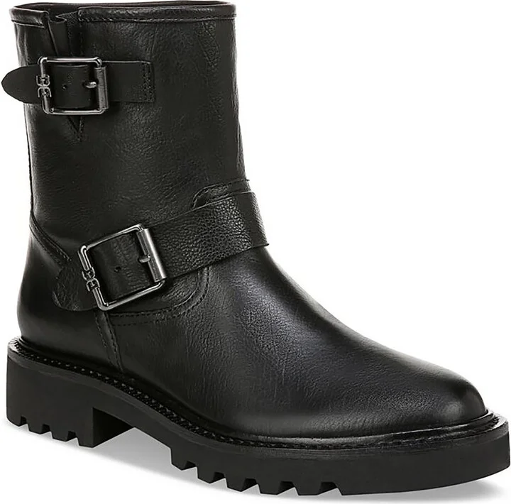 Kinsley Womens Leather Pull On Ankle Boots