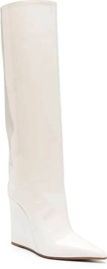 Kira 120mm patent wedge boots - Image 2