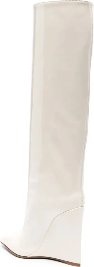 Kira 120mm patent wedge boots - Image 3