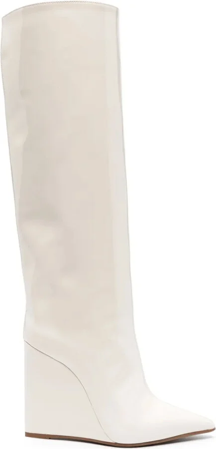 Kira 120mm patent wedge boots