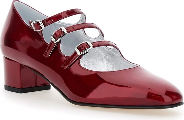 'kira 24 Reflex' Red Pumps With Straps In Patent Leather Woman - Image 2