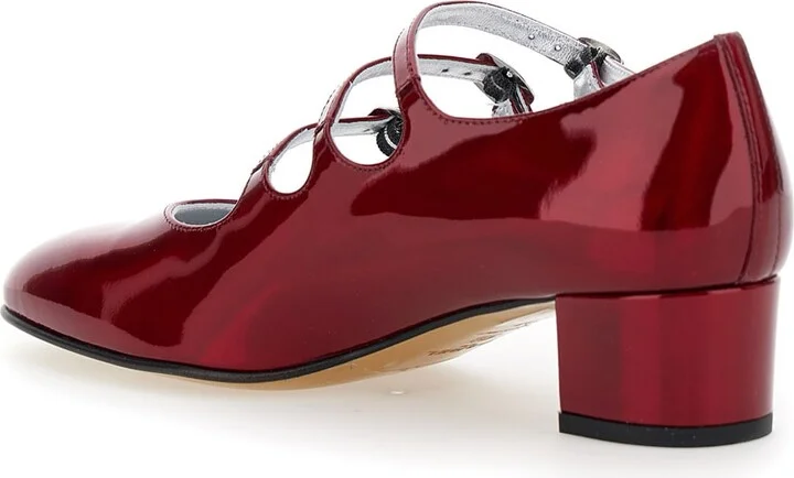'kira 24 Reflex' Red Pumps With Straps In Patent Leather Woman - Image 3