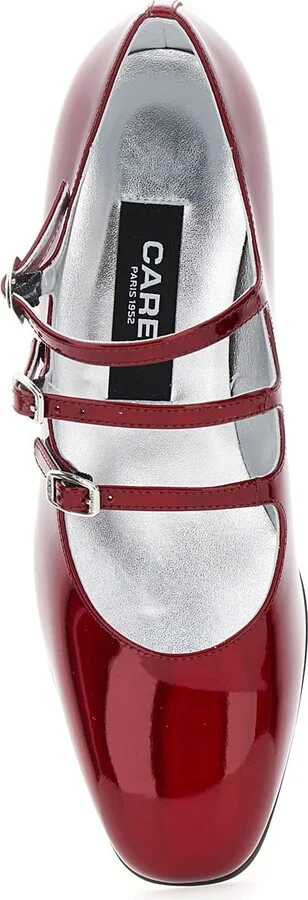 'kira 24 Reflex' Red Pumps With Straps In Patent Leather Woman - Image 4
