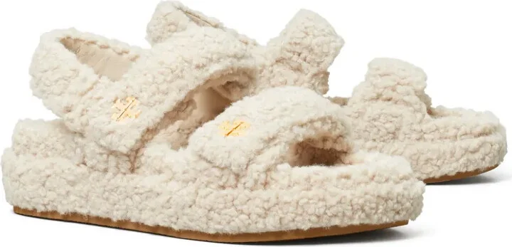 Kira faux-shearling sandals - Image 2