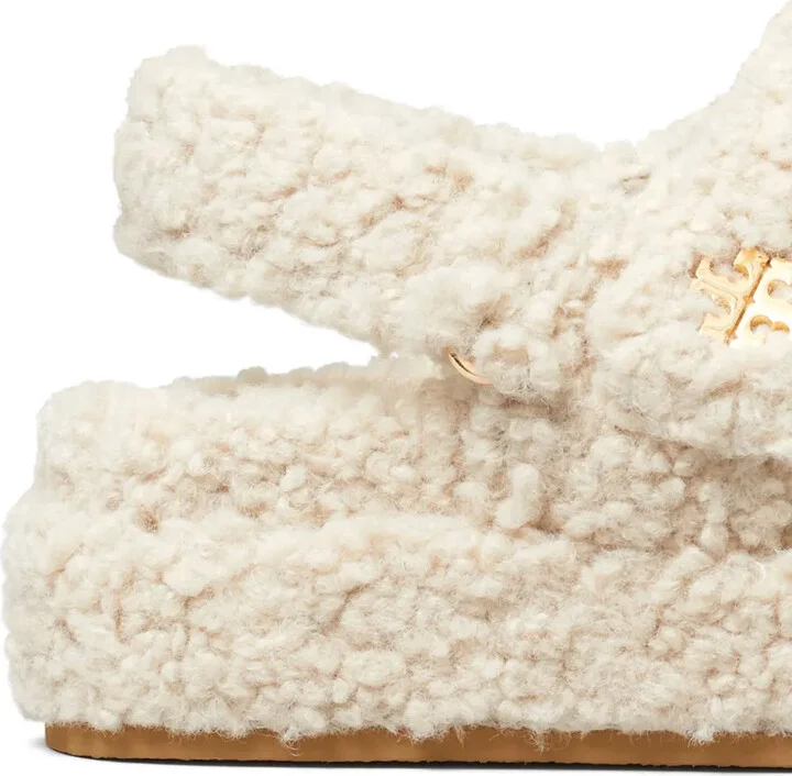 Kira faux-shearling sandals - Image 4