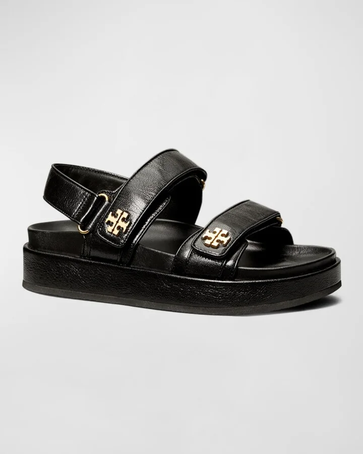 Kira Leather Dual-Band Sport Sandals - Image 2