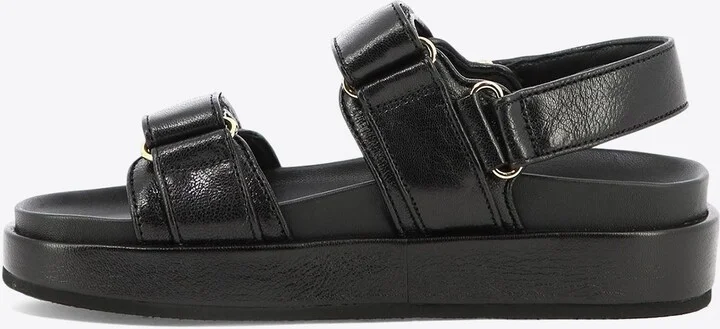 Kira Leather Flatform Sandals - Image 2