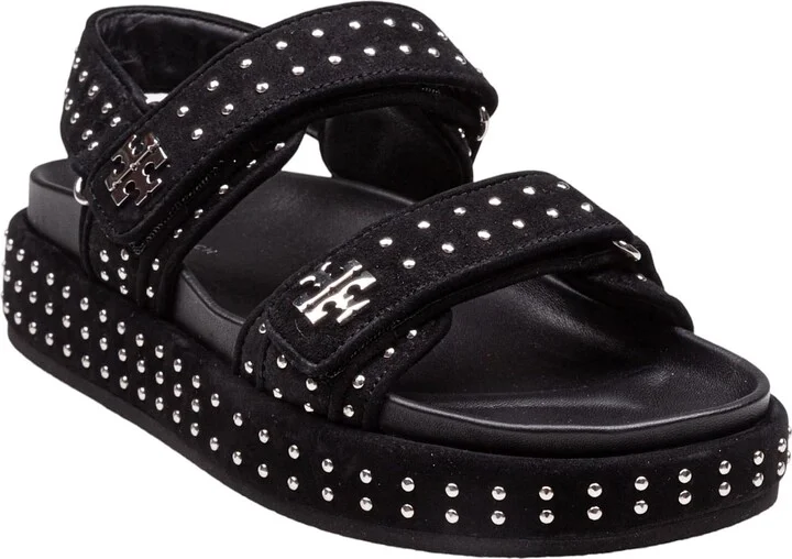 Kira Suede Sandal With Applied Studs - Image 2