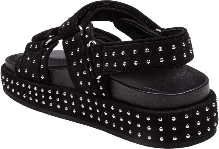 Kira Suede Sandal With Applied Studs - Image 4