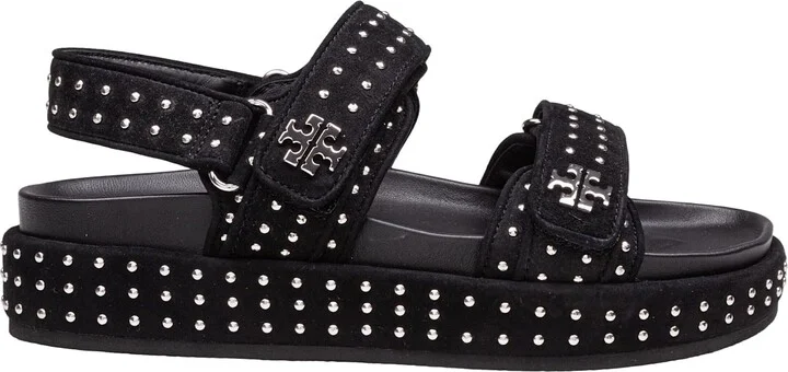 Kira Suede Sandal With Applied Studs