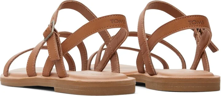Kira Tan Leather Strappy Sandal - Image 6