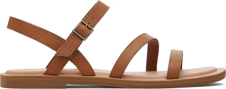 Kira Tan Leather Strappy Sandal