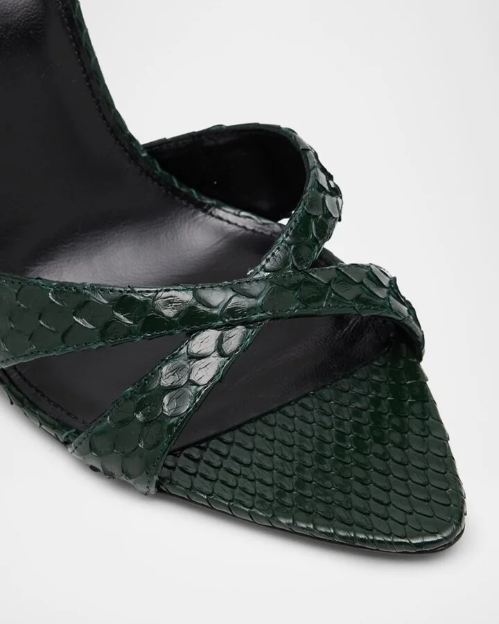 Kirat Snake Mule Sandals - Image 10