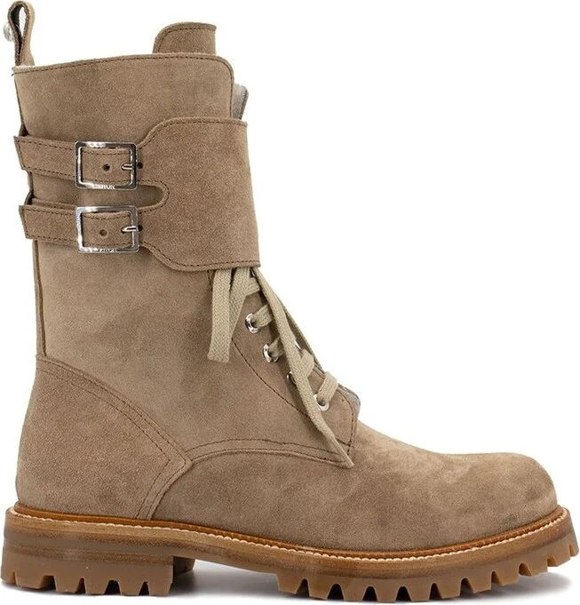 Kiton Buckled Lace-Up Boots