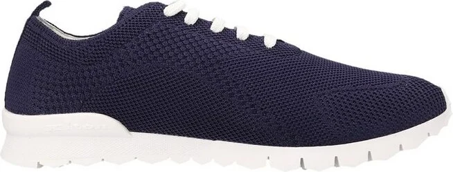 Kiton Lace-Up Knitted Sneakers