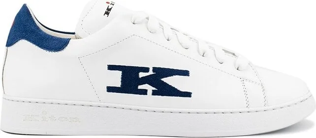 Kiton Logo Embroidered Lace-Up Sneakers