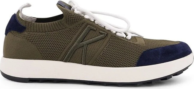 Kiton Logo Embroidered Low-Top Sneakers
