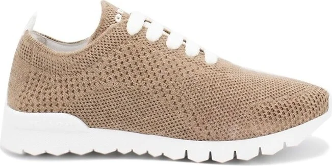 Kiton Logo Embroidered Mesh Sneakers