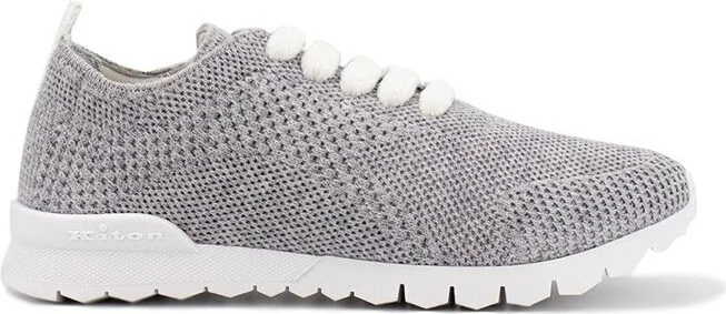 Kiton Logo Embroidered Sneakers