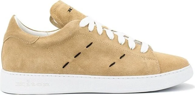Kiton Logo Printed Lace-Up Sneakers