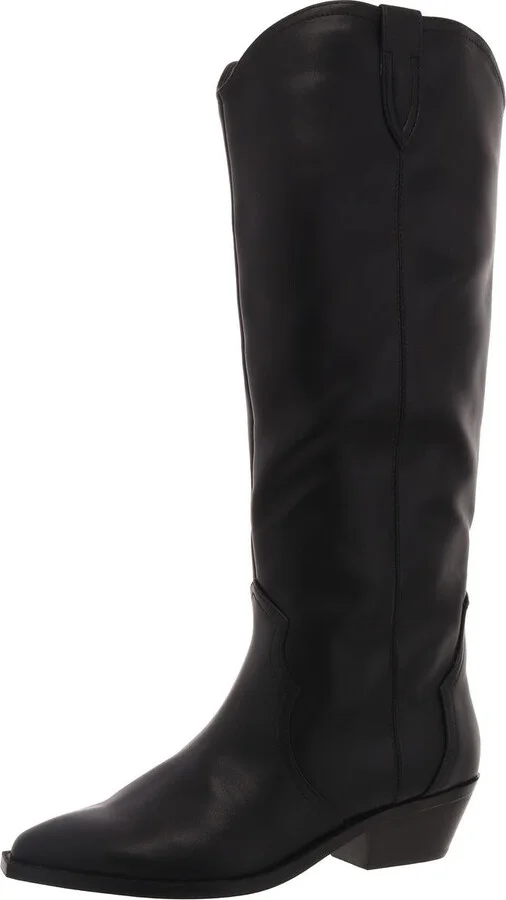 Kitt Womens Faux Leather Square Toe Ankle Boots