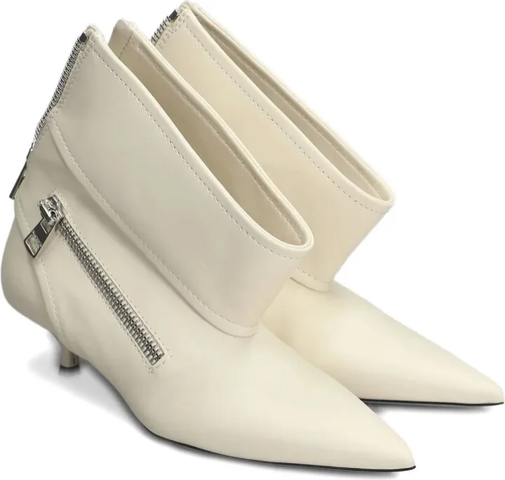 Kitten Heel Biker Boots - Image 2