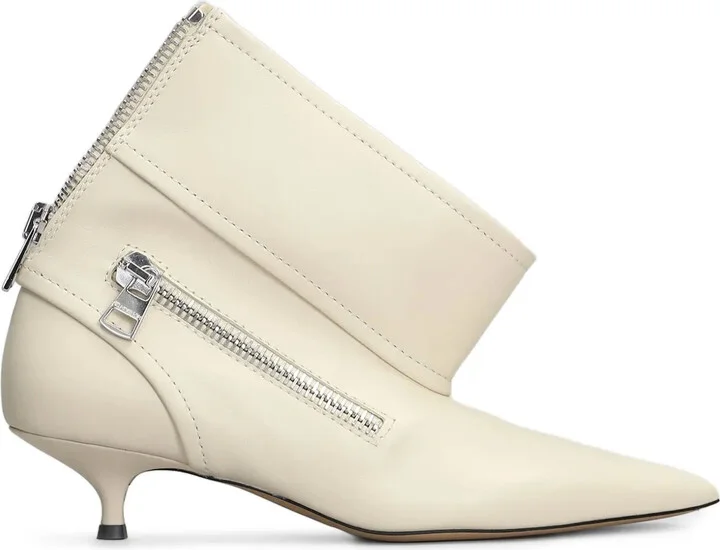 Kitten Heel Biker Boots