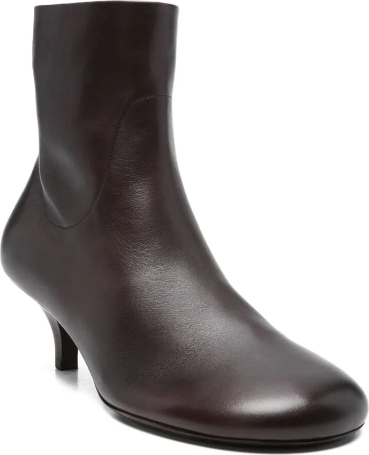 Kitten-Heel Leather Ankle Boots - Image 2