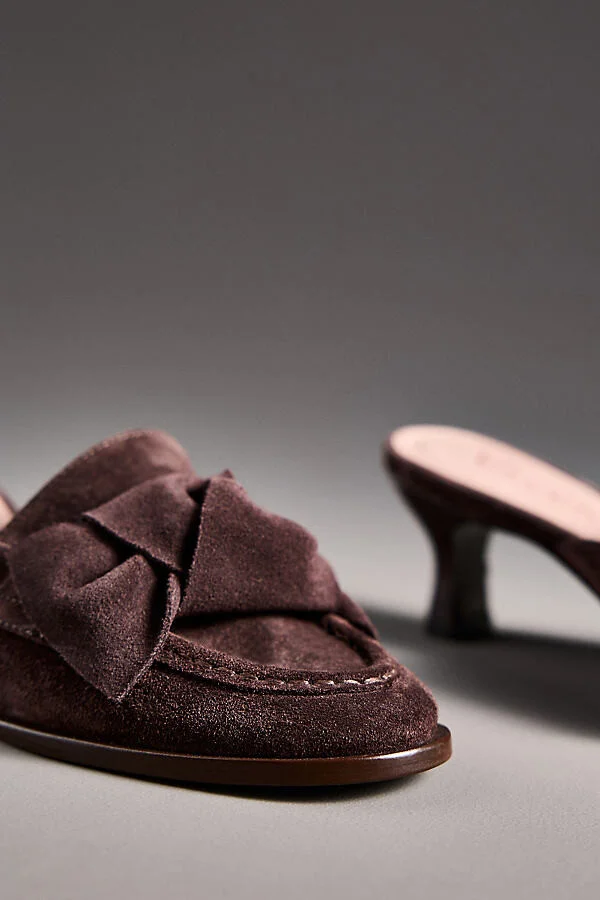 Kitten-Heel Loafer Mules - Image 3