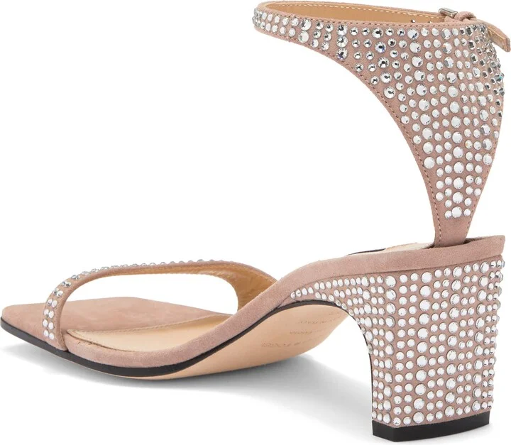 Kitten Heel Rhinstone Sandal - Image 2
