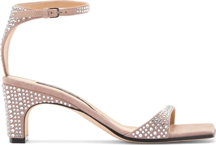Kitten Heel Rhinstone Sandal - Image 4