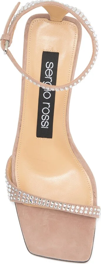 Kitten Heel Rhinstone Sandal - Image 5