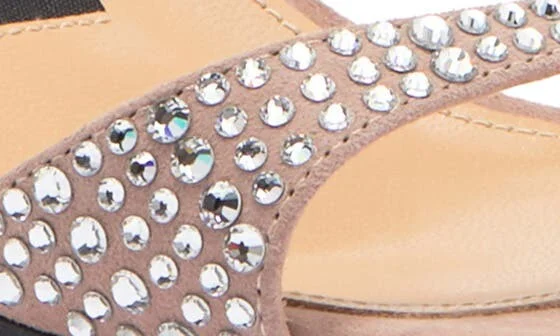Kitten Heel Rhinstone Sandal - Image 7