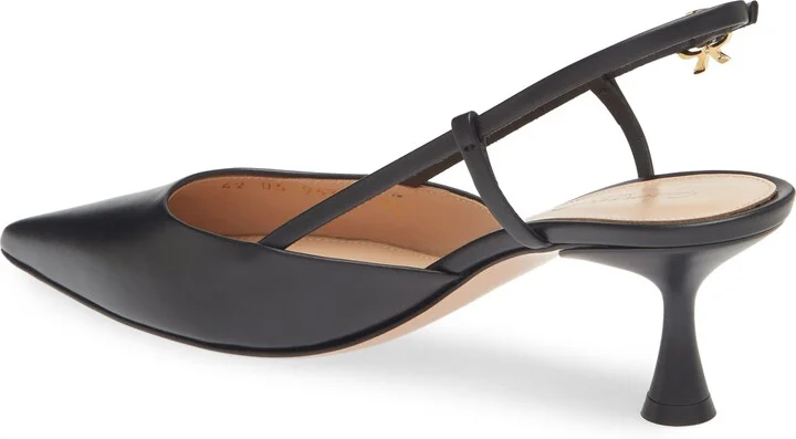 Kitten Heel Slingback Pointed Toe Pump - Image 8