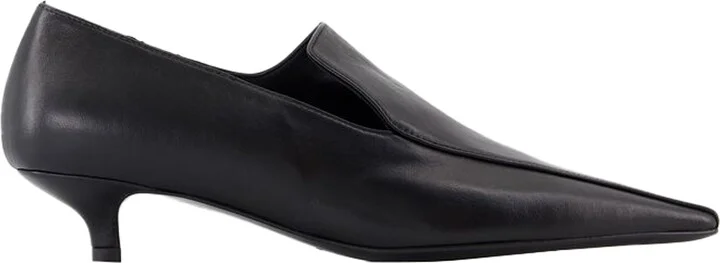 Kitten Loafers - TOTEME - Leather - Black
