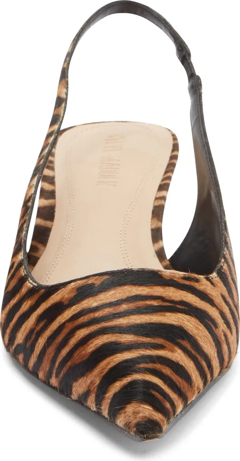 Kittie Slingback Pointed Toe Kitten Heel Pump - Image 4
