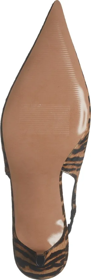 Kittie Slingback Pointed Toe Kitten Heel Pump - Image 6