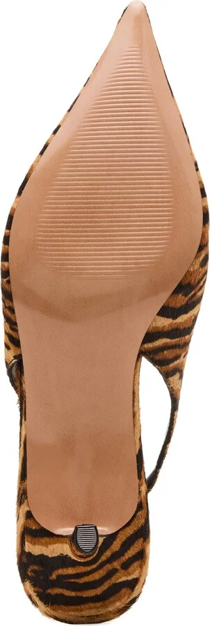 Kittie Slingback Pointed Toe Kitten Heel Pump - Image 10