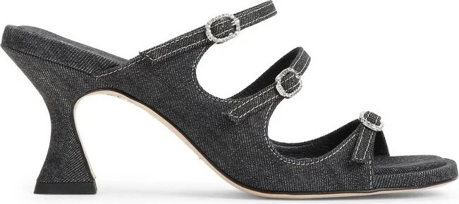 Kitty Denim Mules